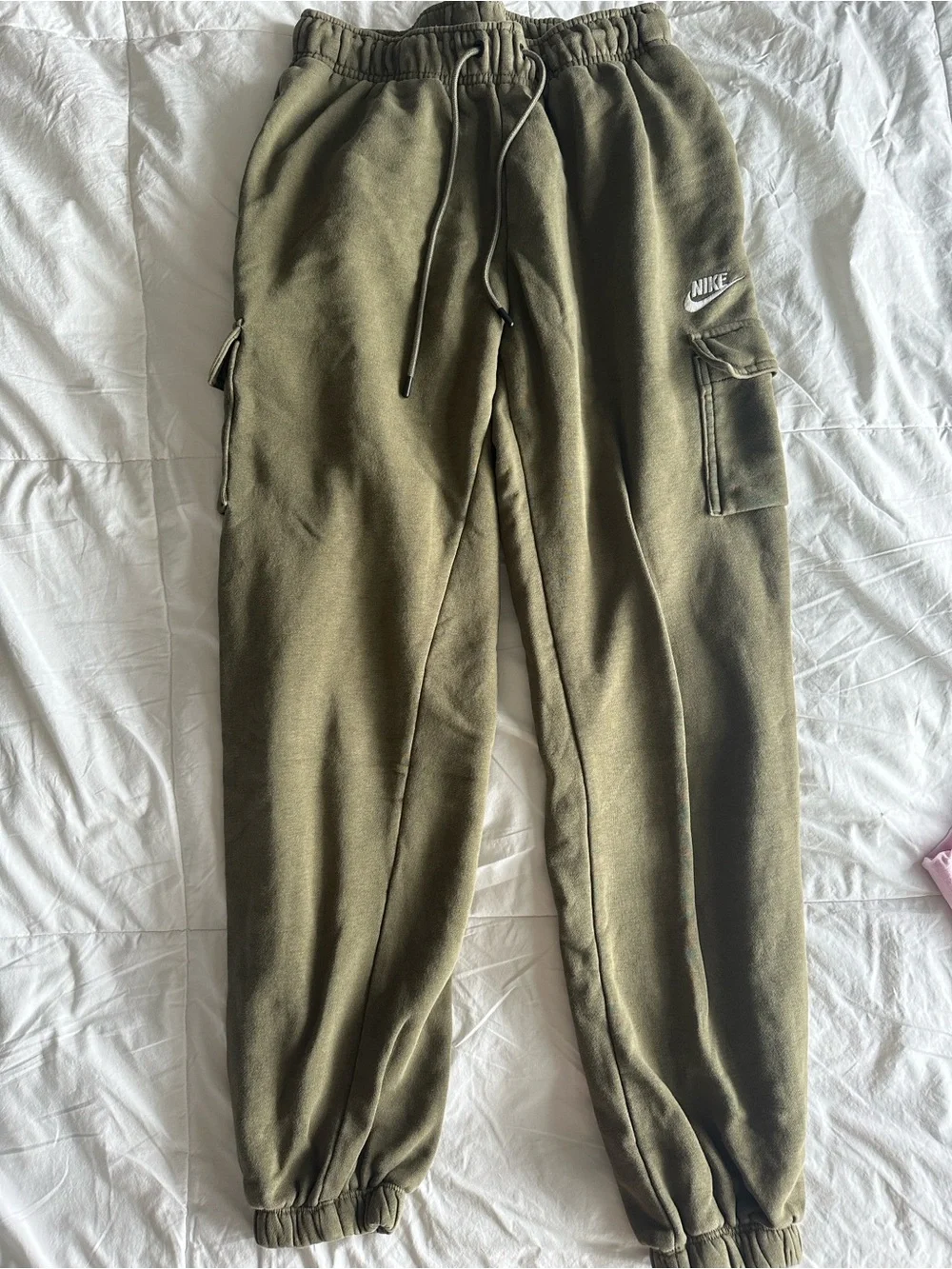 Nike Olive Cargo Joggers with Side Pocket